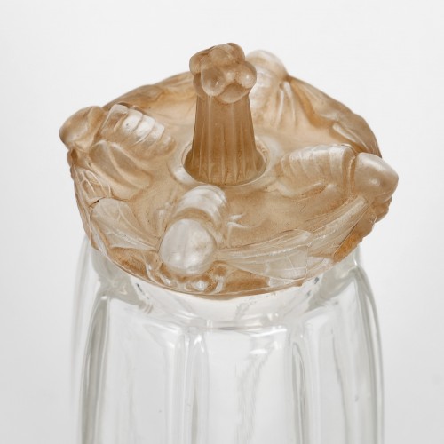 Verrerie, Cristallerie  - 1911 René Lalique - Flacon Carnette Guêpes