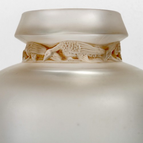 1938 René Lalique - Vase Frise Aigles - BG Arts