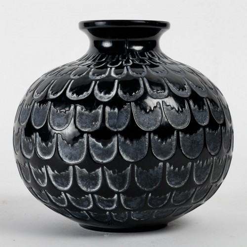 1930 René Lalique - Vase Grenade - Verrerie, Cristallerie Style Art Déco
