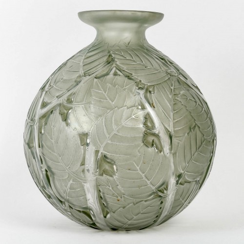 1929 René Lalique - Vase Milan - Verrerie, Cristallerie Style Art Déco