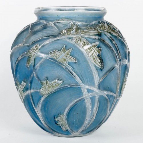 Art nouveau - 1912 René Lalique - Vase Sauterelles