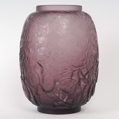 1914 René Lalique - Vase Monnaie du Pape - Verrerie, Cristallerie Style Art Déco