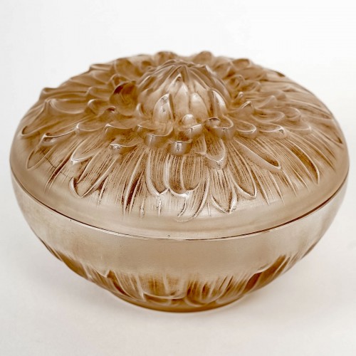 1911 René Lalique - Box Chrysanthemum - Glass & Crystal Style Art Déco