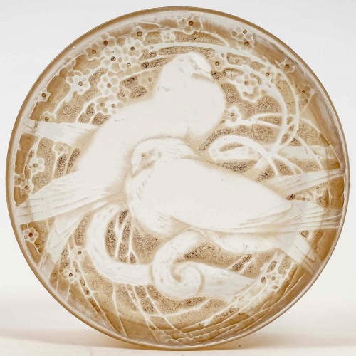 Art Déco - 1919 René Lalique - Boîte Deux Pigeons 