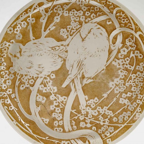 1919 René Lalique - Box Deux Oiseaux  - Art Déco