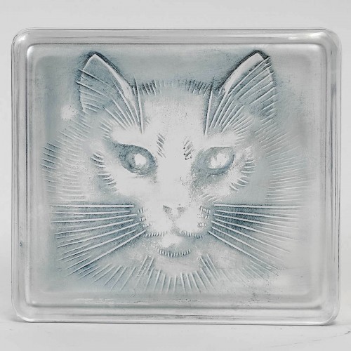 XXe siècle - 1932 René Lalique - Boîte Chat