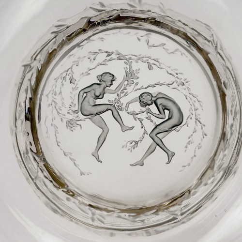 1912 René Lalique - Carafe Deux Danseuses  - BG Arts