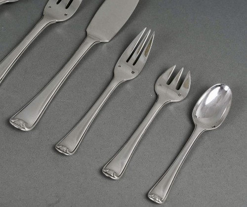 Puiforcat - Cutlery Flatware Set Mazarin Sterling Silver - 141 Pieces - 