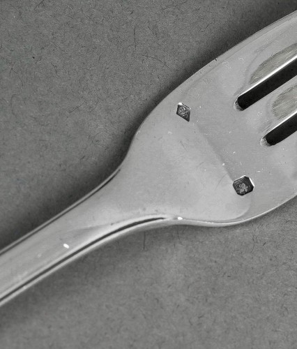 20th century - Puiforcat - Cutlery Flatware Set Mazarin Sterling Silver - 141 Pieces