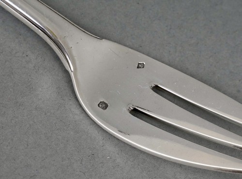  - Puiforcat - Cutlery Flatware Set Mazarin Sterling Silver - 141 Pieces