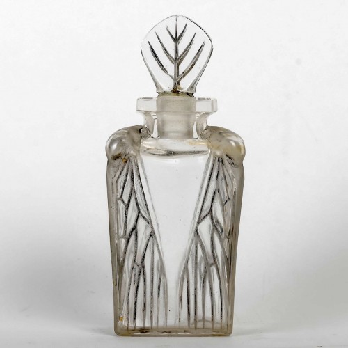 1912 René Lalique Perfume Bottle Cigalia Roger &amp; Gallet - Art nouveau