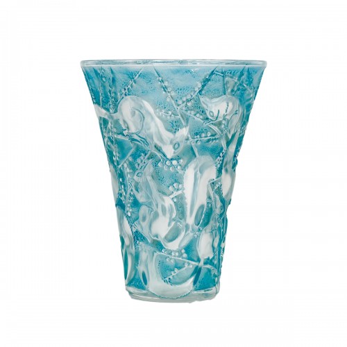 1934 René Lalique - Vase Sénart Ecureuils