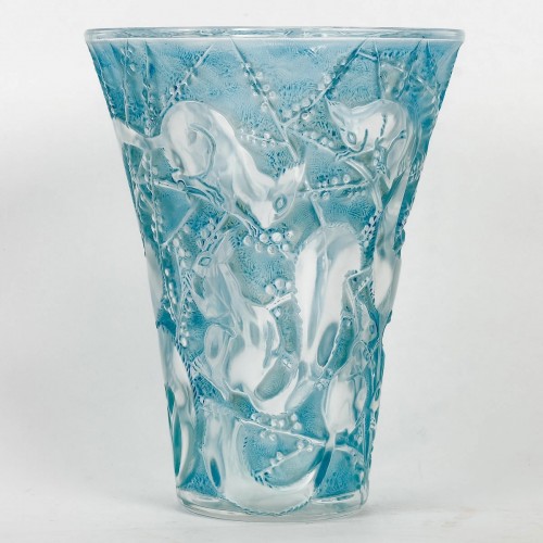 Art Déco - 1934 René Lalique - Vase Sénart Ecureuils