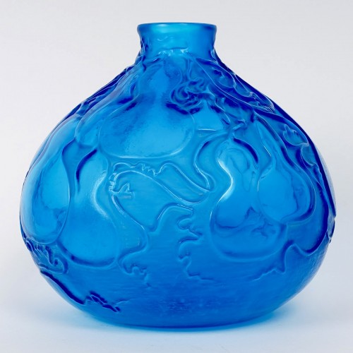 1914 Rene Lalique - Vase Courges - Glass & Crystal Style Art Déco
