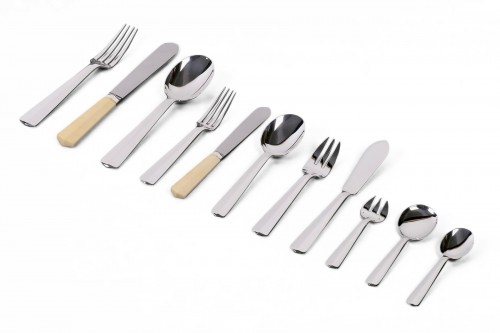 Jean Tetard - Nice Art Deco Cutlery Set In Sterling Silver - 152 Pieces