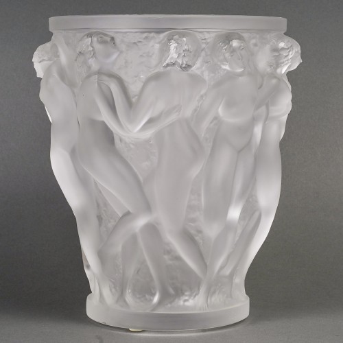 Lalique France - Vase Bacchantes - Verrerie, Cristallerie Style Art Déco