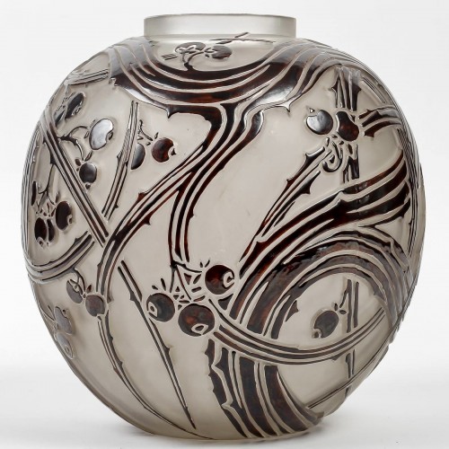 Art Déco - 1924 René Lalique - Vase Baies Berries