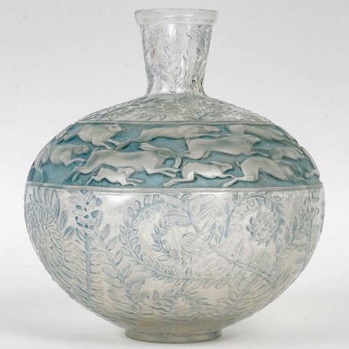 Art Déco - 1923 René Lalique - Vase Lièvres