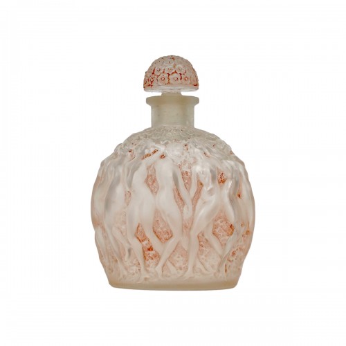1937 René Lalique - Pink Perfume Bottle Calendal For Molinard