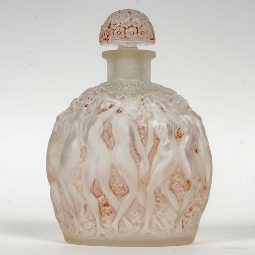 Art Déco - 1937 René Lalique - Pink Perfume Bottle Calendal For Molinard