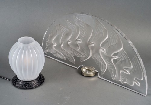 1990 Marie Claude Lalique - Lampe Hokkaido - Art Déco