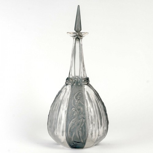 Art nouveau - 1911 René Lalique - Carafe Sirenes et Grenouilles