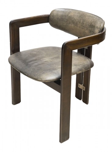Set Of 4 Pamplona Armchairs Chairs By Savini - Pozzi Edition