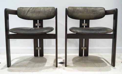Sièges Chaise - Suite de 4 chaises fauteuils Pamplona de Savini - Edition Pozzi
