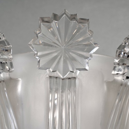 20th century - 1950 Marc Lalique -  Vase Sirius Comets