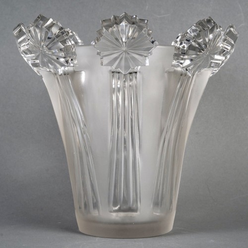 Années 50-60 - 1950 Marc Lalique - Vase Sirius Comètes