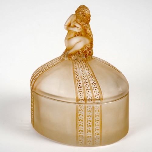 1928 René Lalique - Box Myosotis - Glass & Crystal Style Art Déco