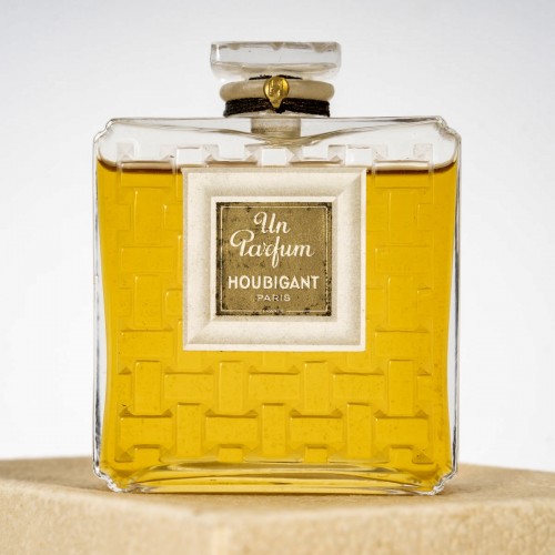 1919 René Lalique - Perfume Bottle Houbigant, Sealed With Box - 