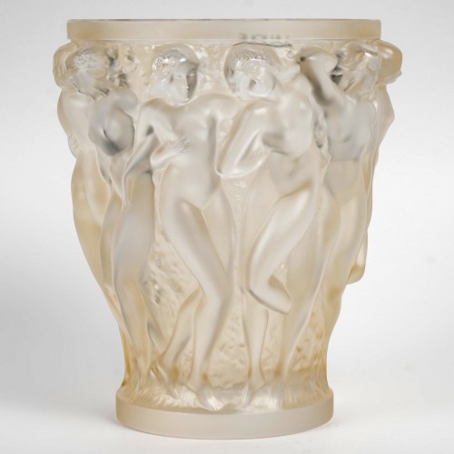 Lalique France After René Lalique - Vase Bacchantes - Glass & Crystal Style Art Déco