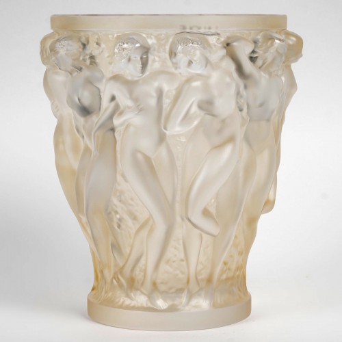 Lalique France d'après René Lalique - Vase Bacchantes - Verrerie, Cristallerie Style Art Déco