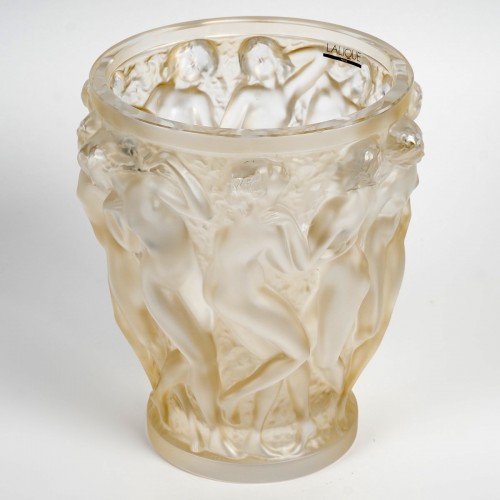Glass & Crystal  - Lalique France After René Lalique - Vase Bacchantes