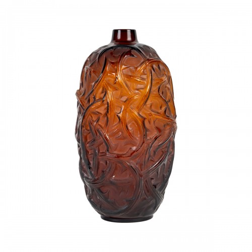 1921 René Lalique - Amber Vase Ronces