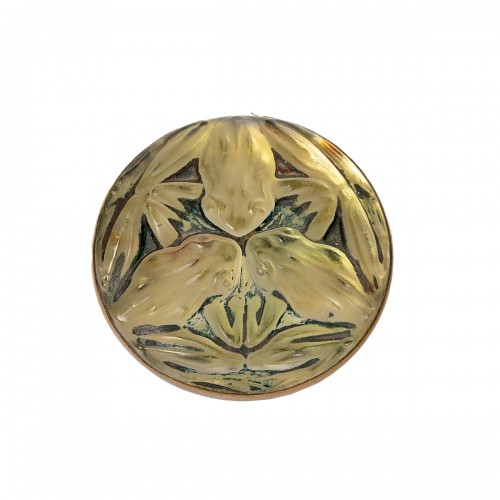 1911 René Lalique Brooch Grenouilles Frogs