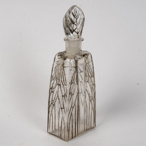 1910 René Lalique - Flacon Lotion Cigalia Pour Roger & Gallet - Verrerie, Cristallerie Style Art Déco