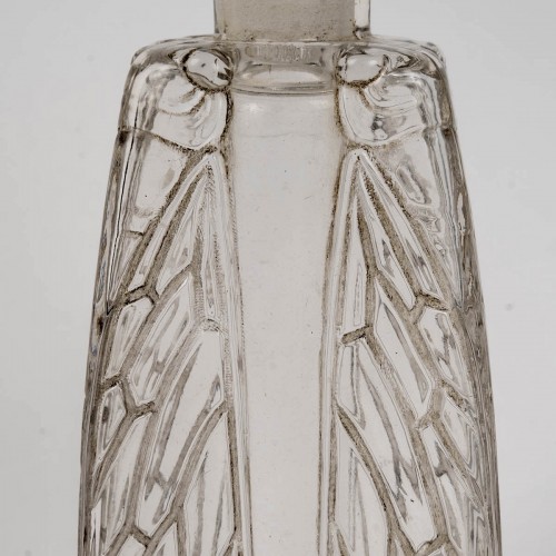 XXe siècle - 1910 René Lalique - Flacon Lotion Cigalia Pour Roger & Gallet