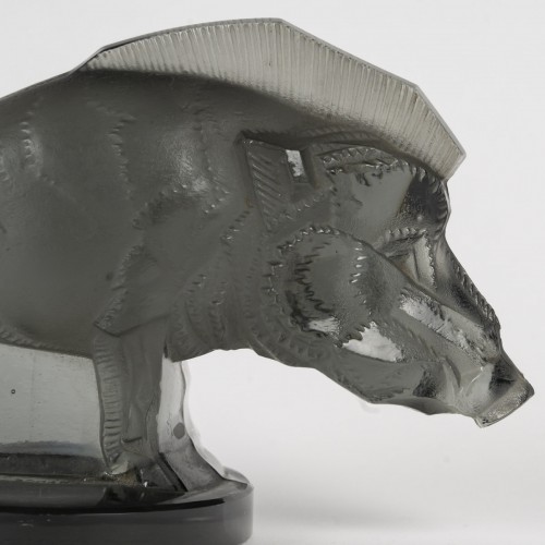 1929 René Lalique - Mascotte automobile sanglier - BG Arts