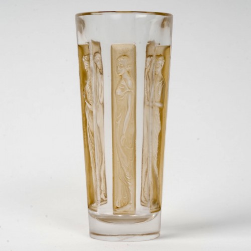 Argenterie et Arts de la table  - 1911 René Lalique - Suite de 4 gobelets verres Six Figurines
