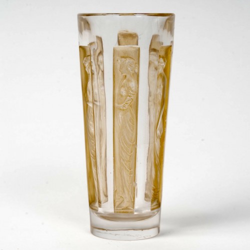 XXe siècle - 1911 René Lalique - Suite De 6 Gobelets Verres Six Figurines