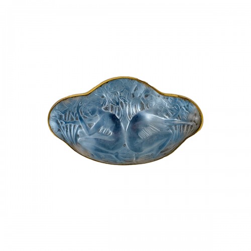 1913 René Lalique - Broche Deux Figurines Dos à Dos