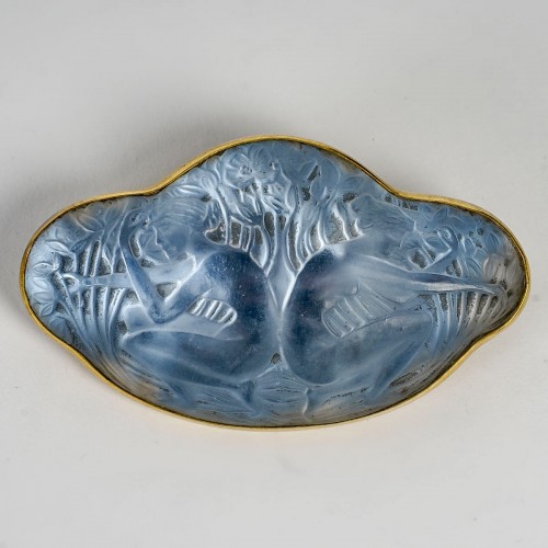1913 René Lalique - Broche Deux Figurines Dos à Dos - BG Arts