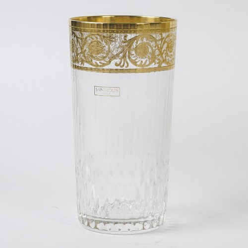 Saint Louis - 6 Gobelets + 1 Carafe Thistle Cristal Or - BG Arts