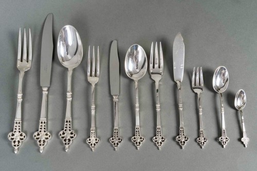 Christofle & Cardeilhac - Ménagère Renaissance de 143 pièces en argent massif  - Argenterie et Arts de la table Style 