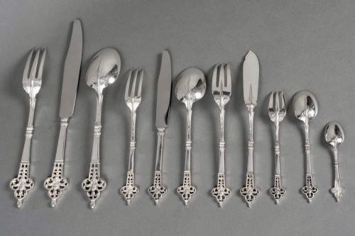 Christofle & Cardeilhac - Ménagère Renaissance de 143 pièces en argent massif  - BG Arts