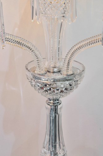 Saint-louis - Paire de candélabres Maharadja - 