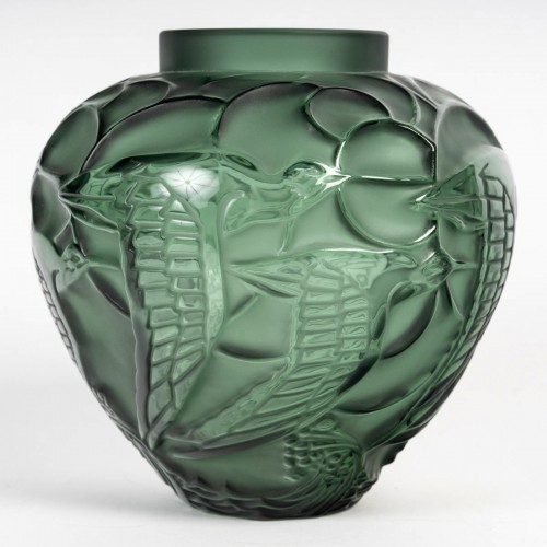 Lalique France - Vase Courlis - Verrerie, Cristallerie Style Art Déco