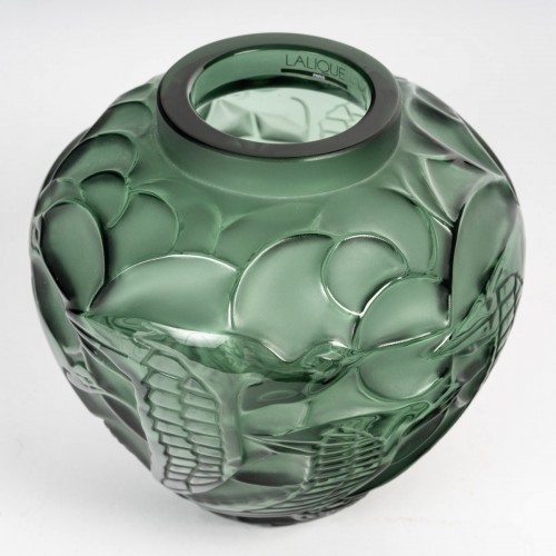 Verrerie, Cristallerie  - Lalique France - Vase Courlis